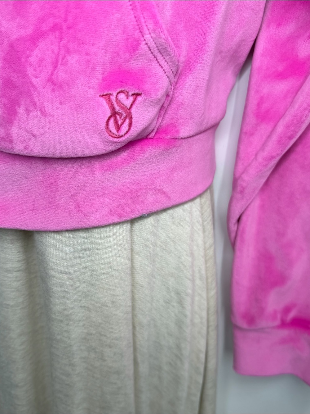 Victoria's Secret Hot Pink Y2k 90s Hoodie Jacket - Picture 7 of 12